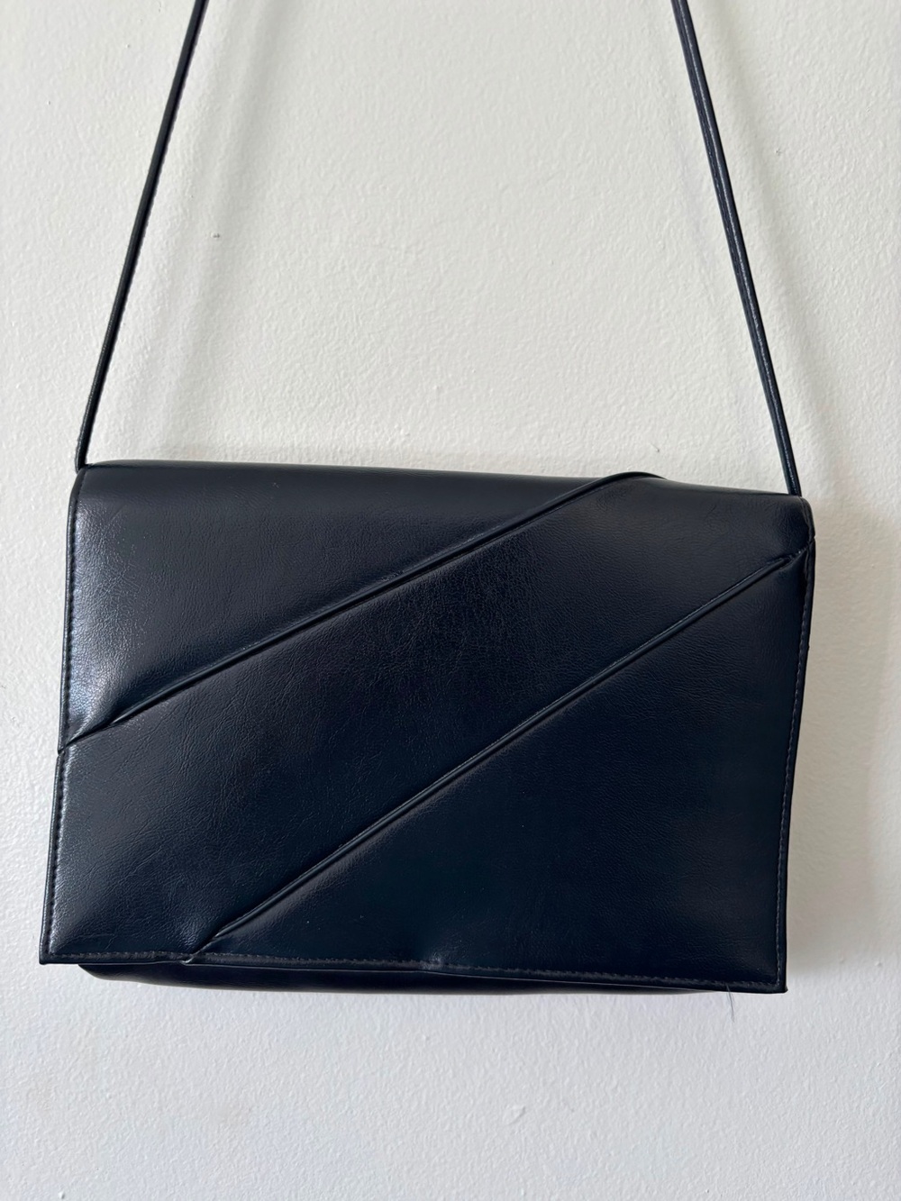 Black Leather Crossbody Bag
